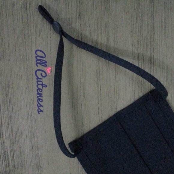 Navy Cloth Face Mask (NWOT) - Picture 3 of 3